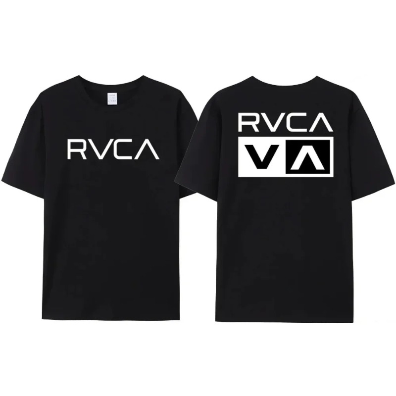 Streetwear Brand Designs - RVCA T Shirt Men Women Black