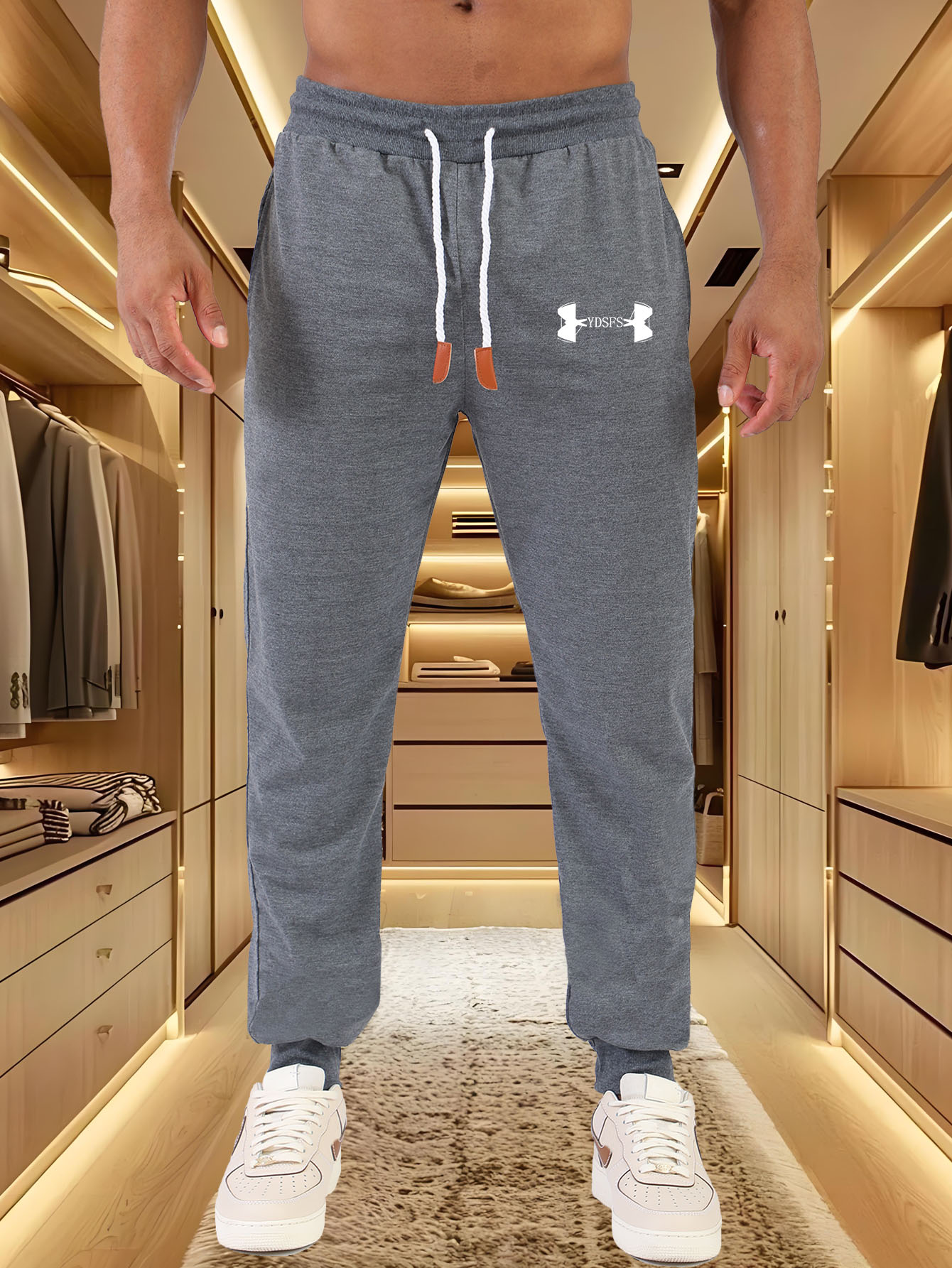 Men Jogger Pants Sport Brand L - Streetwear Brands Logo review and price