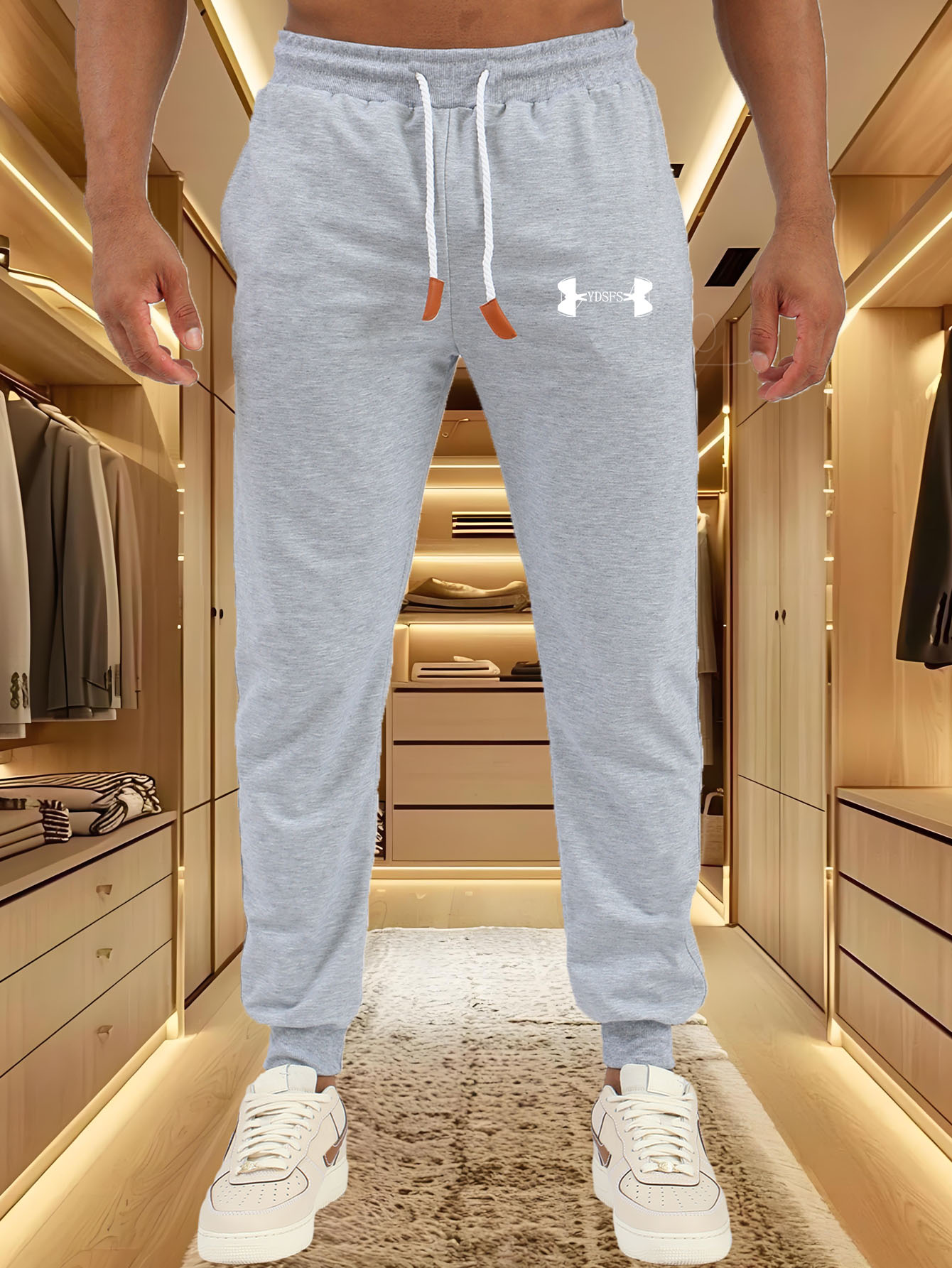 Men Jogger Pants Sport Brand L - Streetwear Brands Logo review and price