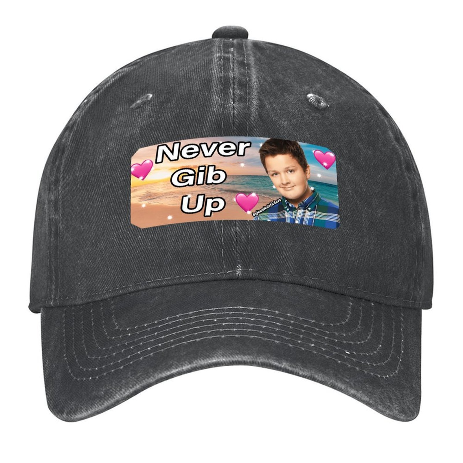 Never gib up bumper Sticker Ba - Cap Streetwear Brand review and price