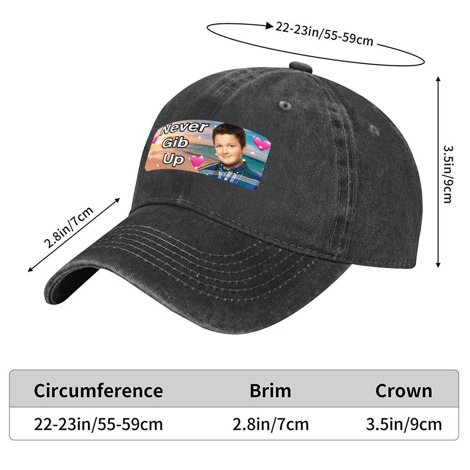 Never gib up bumper Sticker Ba - Cap Streetwear Brand review and price
