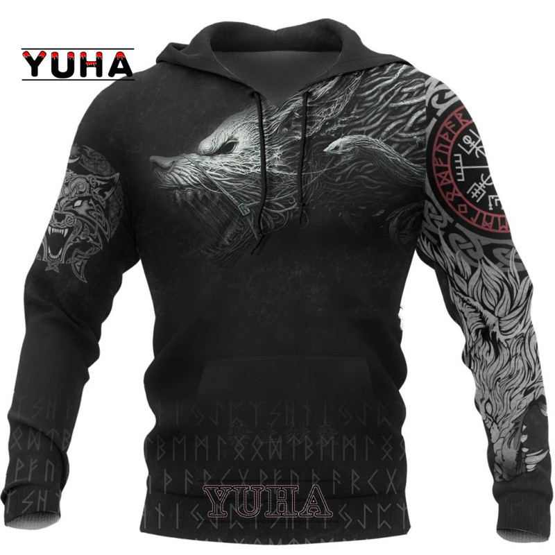 Wolf Printed Hoodies Men 3d Ho - Streetwear Brand Tracksuit review and price